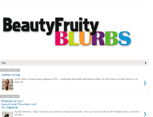 Tablet Screenshot of beautyfruityblurbs.com